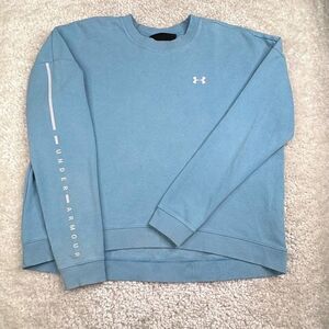 Under Armour Rival Crew Sweatshirt Blue